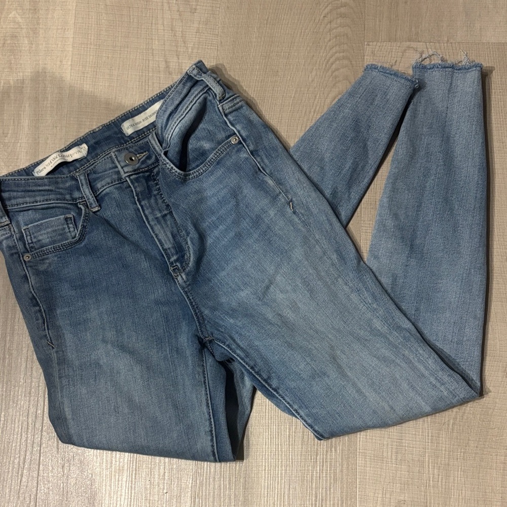 Pilcro and the Letterpress Light Blue Ankle Jeans
